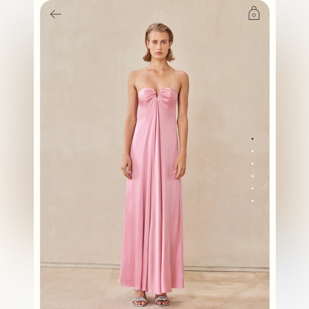 Cult Gaia Janelle Pink Gown